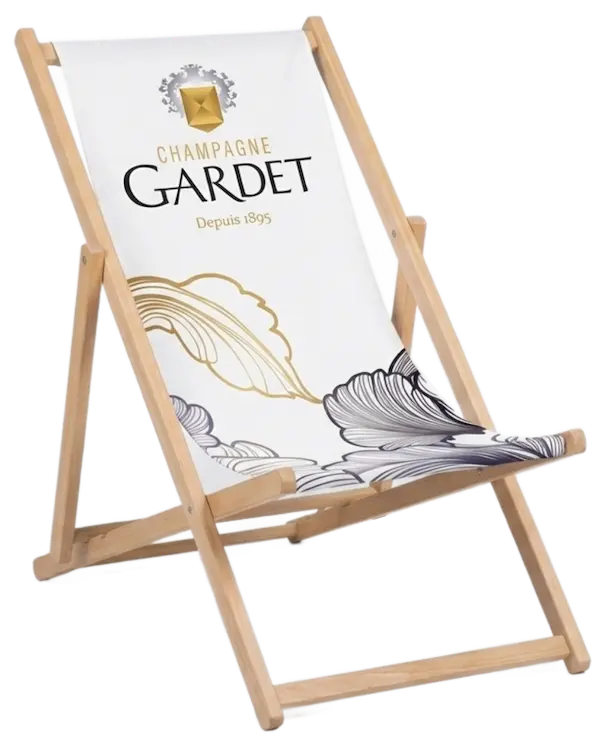 GARDET Liegestuhl weiß